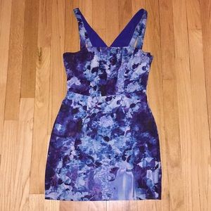 Blue bodycon dress